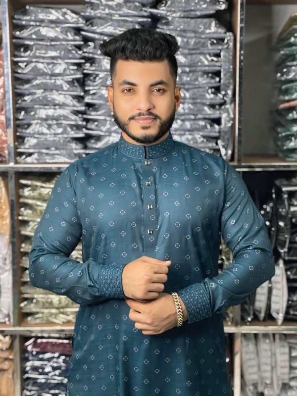 ( Code: 3041 )- ডিজিটাল প্রিন্ট পিওর কটন কাপড় - Image 1