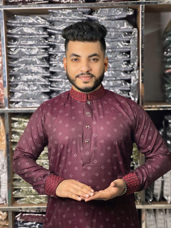 ( Code: 3042 )- ডিজিটাল প্রিন্ট পিওর কটন কাপড় - Image 1