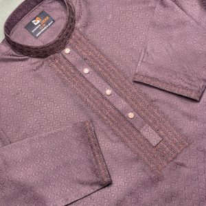 ইমপোর্টেড কটন জলছাপ এমব্রয়ডারি পাঞ্জাবি ( Code: 672 )