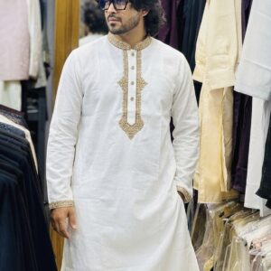 প্রিমিয়াম ধুতি কটন কাপড়ের পাঞ্জাবি [CODE: SP16]